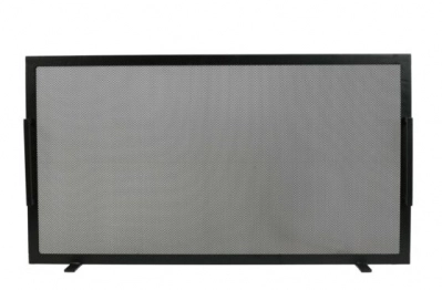 Προστατευτική Μπάρα Τζακιού Σιδερένια Μασίφ 90x50εκ. Black