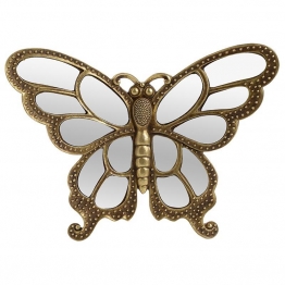 Διακοσμητικό Τοίχου Polyresin Πεταλούδα Χρυσή-Μπρούτζινη inart 34x7x26εκ. 3-70-446-0011