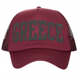 Καπέλο Τζόκευ Ανδρικό Greece Bordeaux One Size SUMMER tiempo 42-2367