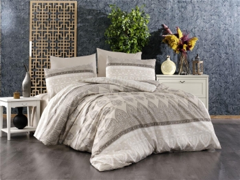 Σετ Σεντόνια Polycotton Υπέρδιπλα 220x240εκ. Ηλέκτρα 361 Beige DimCol