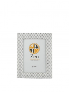 Κορνίζα Polyester Λευκή-Ασημί 13x18εκ. Zen Collection 25.2.50684