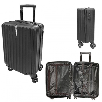 Βαλίτσα Πλαστική Μαύρη 33x22x56εκ. Homie 20-886