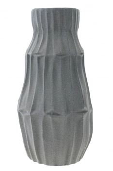 Βάζο Κεραμικό Γκρι 15x28,5εκ. Zen Collection 24.19.50013