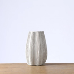 Βάζο Ανάγλυφο Polyresin Γκρι ESPIEL 19x11x28,5εκ. FIK454