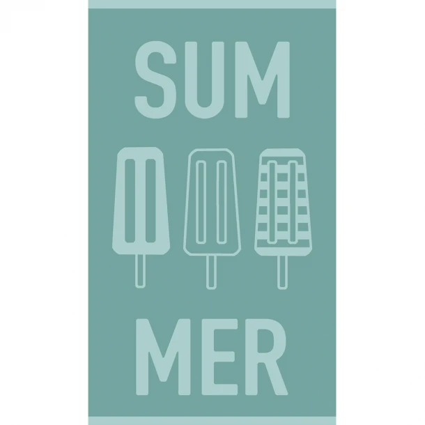 Πετσέτα Θαλάσσης Βαμβακερή Velour Aqua 70x120εκ. Summer Melinen 20004887