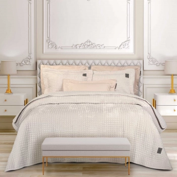Κουβερλί Microfiber King 240x250εκ. Classic 4429 Ivory Greenwich Polo Club