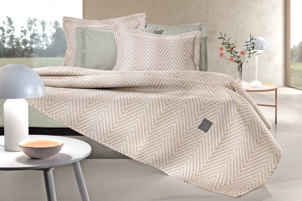 Σετ Κουβερλί Polyester King 250x240εκ. Vera Natural Guy Laroche