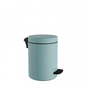 Καλάθι Απορριμμάτων 3lt Soft Close Ανοξείδωτο Matt Turquoise Pam & Co Φ18x25εκ. 03-601-913