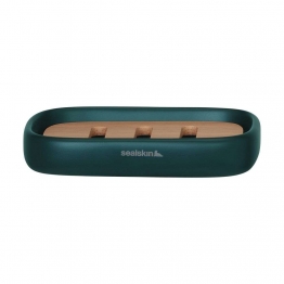 Σαπουνοθήκη Κεραμική 13x9x2,4εκ. Mind Dark Green Sealskin 800060
