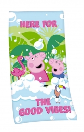 Πετσέτα Θαλάσσης Παιδική Microfiber 70x140εκ. Peppa Pig 12 Green Hasbro DimCol