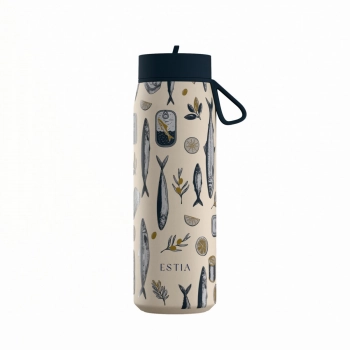 Θερμός Με Καλαμάκι Ανοξείδωτος Salt Life Pulse Save The Aegean Estia 500ml 01-42585