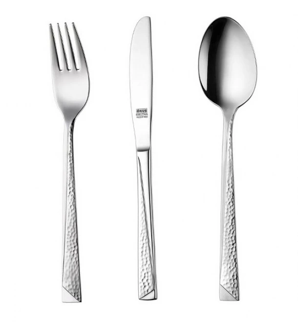 Μαχαιροπήρουνα Σετ 72τμχ Ανοξείδωτα Ασημί Barcelona 18/0 OKUS