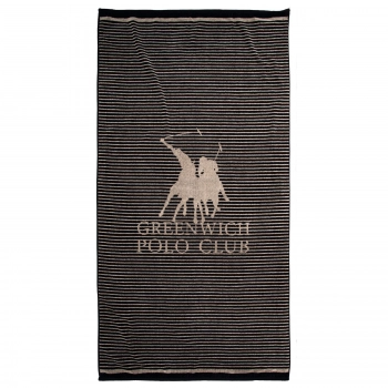 Πετσέτα Θαλάσσης Βαμβακερή 90x180εκ. Essential 5235 Black Greenwich Polo Club