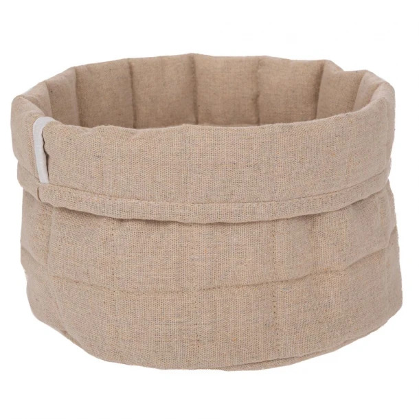 Καλάθι Υφασμάτινο Κρεμ iliadis 24x15εκ. 93034