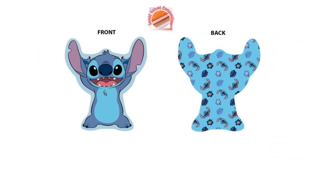 Διακοσμητικό Μαξιλάρι Velboa 20εκ. Stitch 682 Sky Blue Disney Home