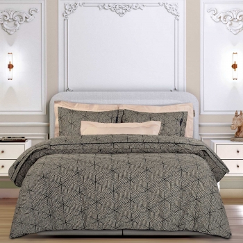 Σετ Σεντόνια Βαμβακερά King 260x280εκ. Essential 2366 Beige-Black Greenwich Polo Club