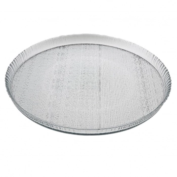 Πιατέλα Σερβιρίσματος Γυάλινη Διάφανη Lutra ESPIEL 33εκ. AD421