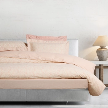 Σετ Σεντόνια Polycotton Μονά Με Λάστιχο 120x200+35εκ. Casual 5441 Nude-Ivory Das Home