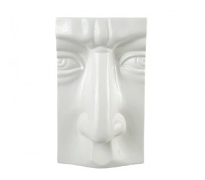 Βάζο Πρόσωπο Κεραμικό Λευκό 15x11,5x23εκ. Zen Collection 24.21.50855