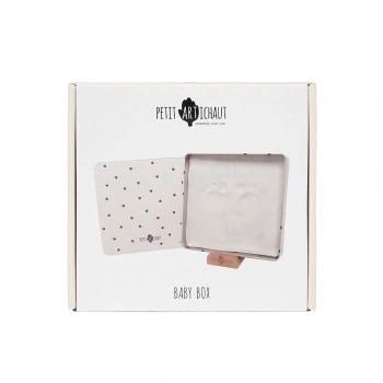 Μεταλλικό Κουτί Για Το Αποτύπωμα Του Μωρού Σας 16x3,5x16εκ. Pretty Hearts Petit Artichaut PA1401