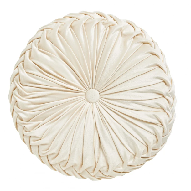 Διακοσμητικό Μαξιλάρι Βελούδινο Φ40εκ. Throws 0243 Ιβουάρ Das Home