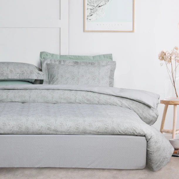 Σετ Σεντόνια Βαμβακερά Μονά 170x260εκ. Happy 9696 Grey Das Home