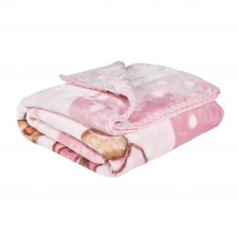 Κουβέρτα Κούνιας 110x140εκ. Velour Relax 4869 Καφέ-Ροζ Das Baby