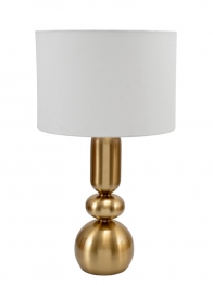 Φωτιστικό Επιτραπέζιο Μεταλλικό Λευκό-Χρυσό 58εκ./33x22,9εκ. Zen Collection 25.51.52328