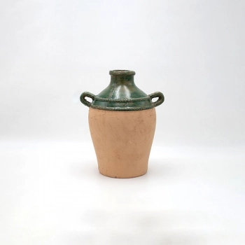 Βάζο Κεραμικό Πράσινο-Μπεζ 21,5x17,5x26,5εκ. ESTHETI 819-00500
