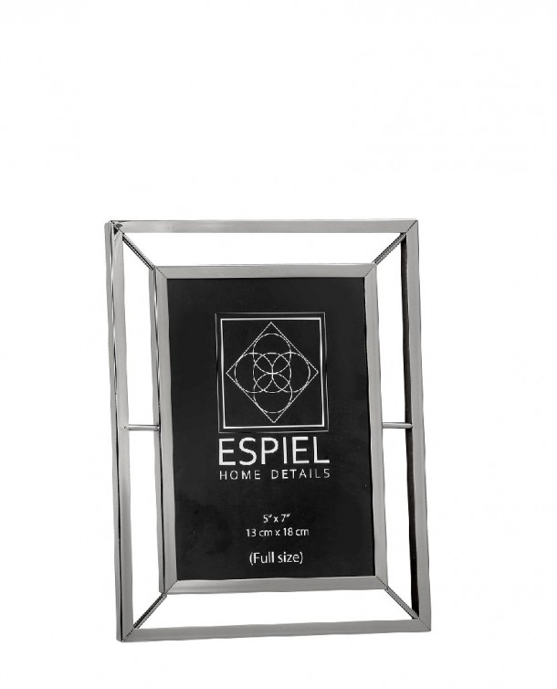 Κορνίζα Μεταλλική Ασημί ESPIEL 20,5x1,3x15,4εκ. FAM404