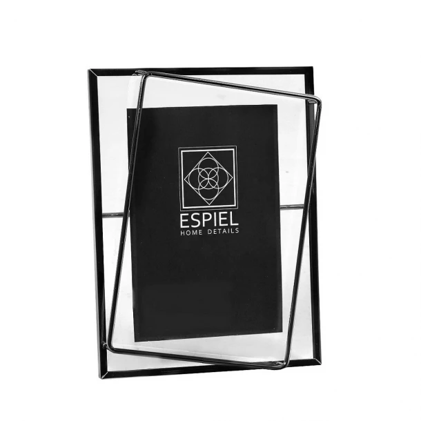 Κορνίζα Μεταλλική Μαύρη 13x1,5x18εκ. ESPIEL FAM544