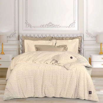 Κουβερτοπάπλωμα Faux Fur King 240x250εκ. Essential 3960 Ecru Greenwich Polo Club