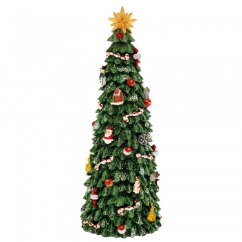 Χριστουγεννιάτικο Διακοσμητικό Δέντρο Polyresin Με Φως Μουσική & Κίνηση 11x11x30εκ. iliadis 90498