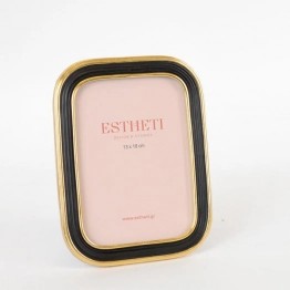 Κορνίζα Polyresin Χρυσή-Μαύρη 13x18εκ. ESTHETI 756-12028