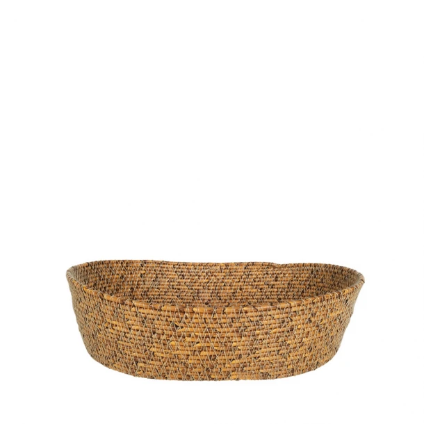 Καλάθι Rattan Οβάλ Natural 28x21x7εκ. ESPIEL SUL103