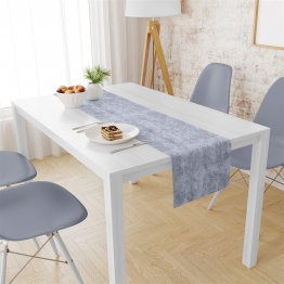 Runner Μονόχρωμο Polycotton Αλέκιαστo 40x180εκ. Panama Shadow Light Grey DimCol