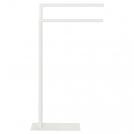 Κρεμάστρα-Πετσετοθήκη Επιδαπέδια 2 Θέσεων Μεταλλική 49x20x80εκ. Tube White Sealskin 362383210