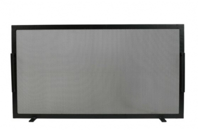 Προστατευτική Μπάρα Τζακιού Σιδερένια Μασίφ 90x50εκ. Black