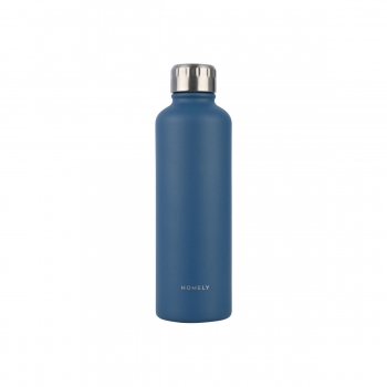 Θερμός-Μπουκάλι Ανοξείδωτο Flask Homely Indigo Blue 500ml-7x7x23εκ. Estia 01-32616