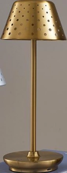 Φωτιστικό Επαναφορτιζόμενο Μεταλλικό 13x33εκ. Gold Oriana Ferelli WL42202GLD