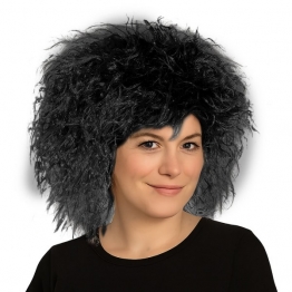 Περούκα Μαύρη Σγουρή Περμανάντ Carnavalista 3-2704