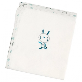 Πάνα Βαμβακερή Bebe 80x80εκ. Fly Me Mint 30206