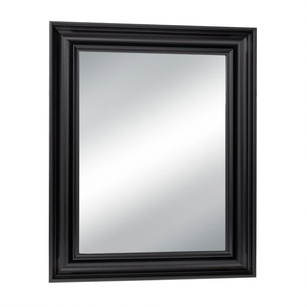 Καθρέπτης Τοίχου Πλαστικός (Εφέ Ξύλου) Μαύρος 60x80εκ. iliadis 91865