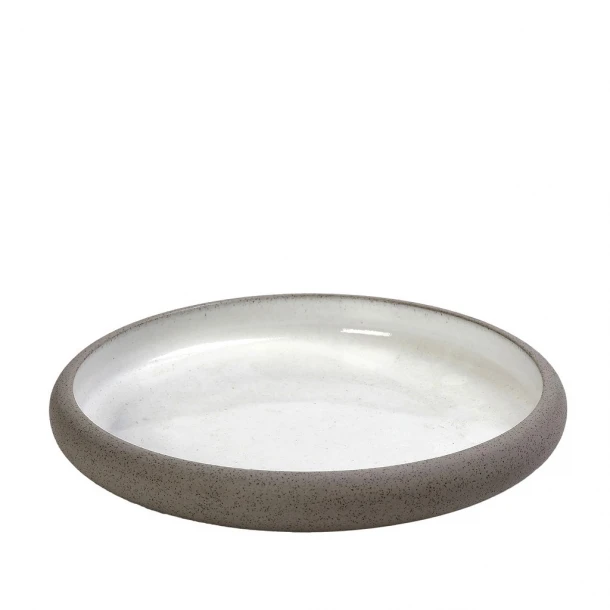 Πιάτο Ρηχό Φαγητού Stoneware Sandy White ESPIEL 24,1x4εκ. GMT417K1