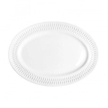 Πιατέλα Σερβιρίσματος Πορσελάνης White PW43 Diamante Oriana Ferelli 36εκ. PRPW430006