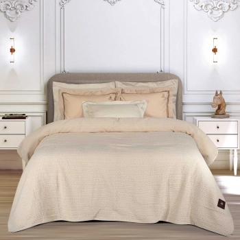 Κουβέρτα Πικέ Βαμβακερή King 240x260εκ. Essential 4456 Ecru Greenwich Polo Club