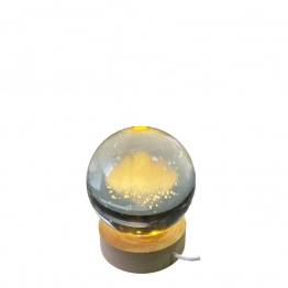 Φωτιστικό Διακοσμητικό Με Usb Κρυστάλλινο Διάφανο ESPIEL 8x8εκ. DWCA1001