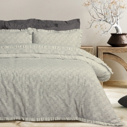 Σετ Σεντόνια Βαμβακερά King 260x280εκ. Daily 3180 Beige-Black Das Home