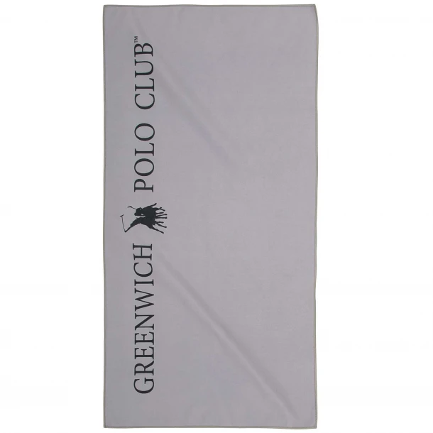 Πετσέτα Γυμναστηρίου Microfiber 45x90εκ. Essential 4184 Grey-Black Greenwich Polo Club