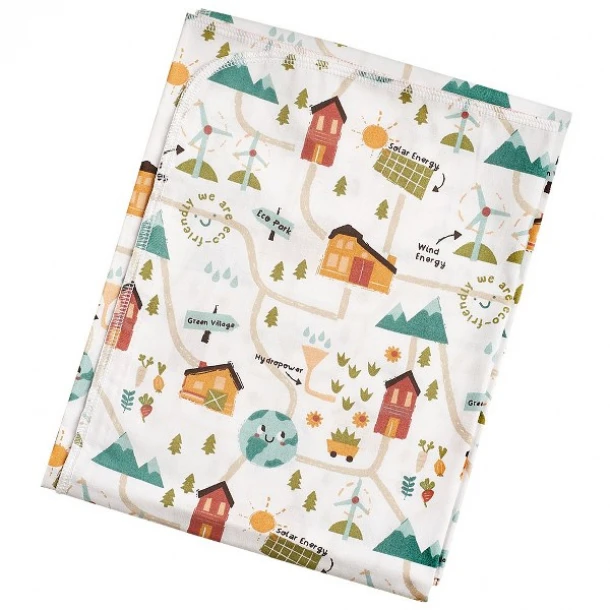 Πάνα Βαμβακερή Bebe 80x80εκ. Green Village 30043